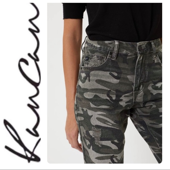 KanCan Wilder Camo High Rise Boyfriend Jeans - Picture 5 of 11